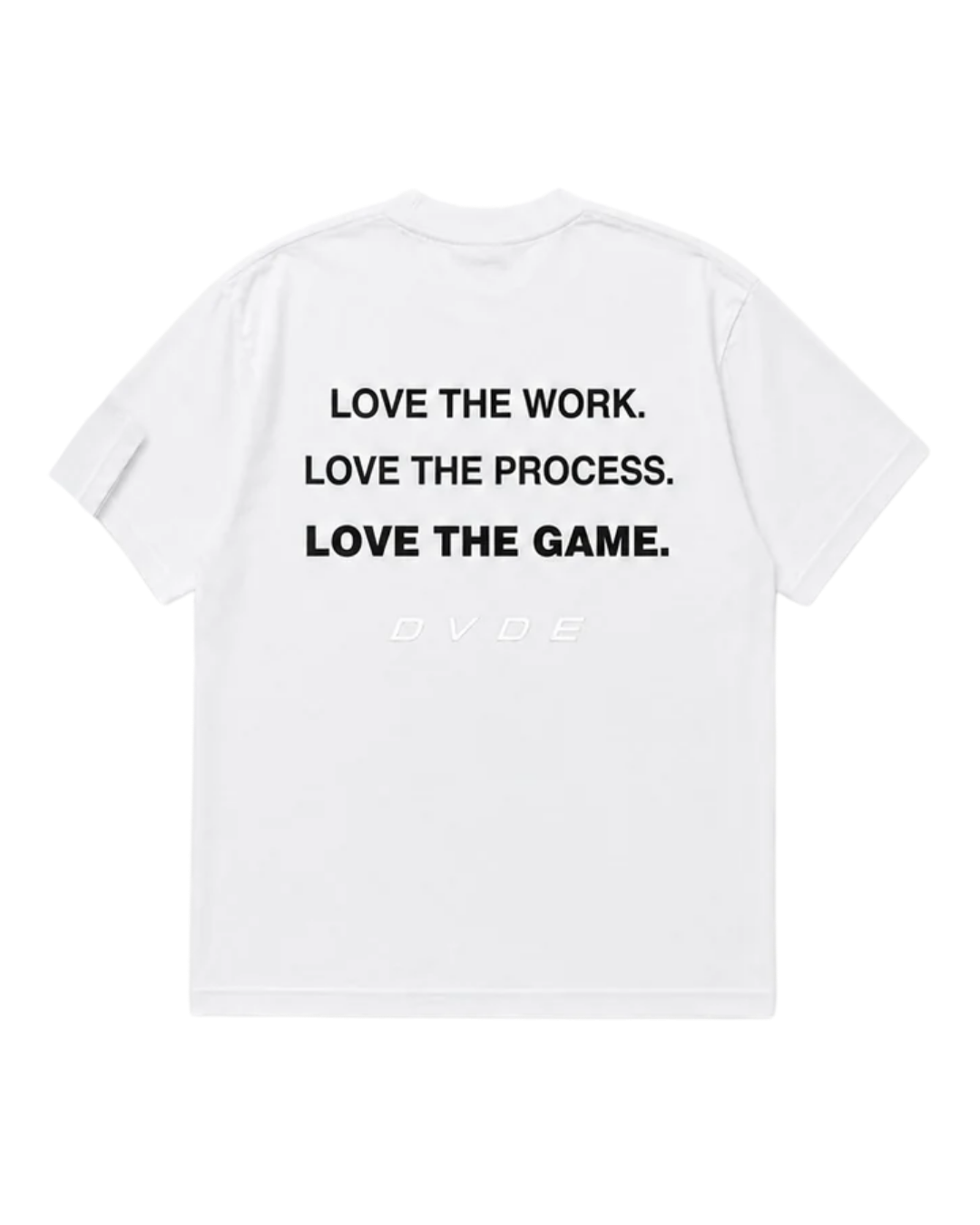 The Process Graphic Tee in white, back graphic